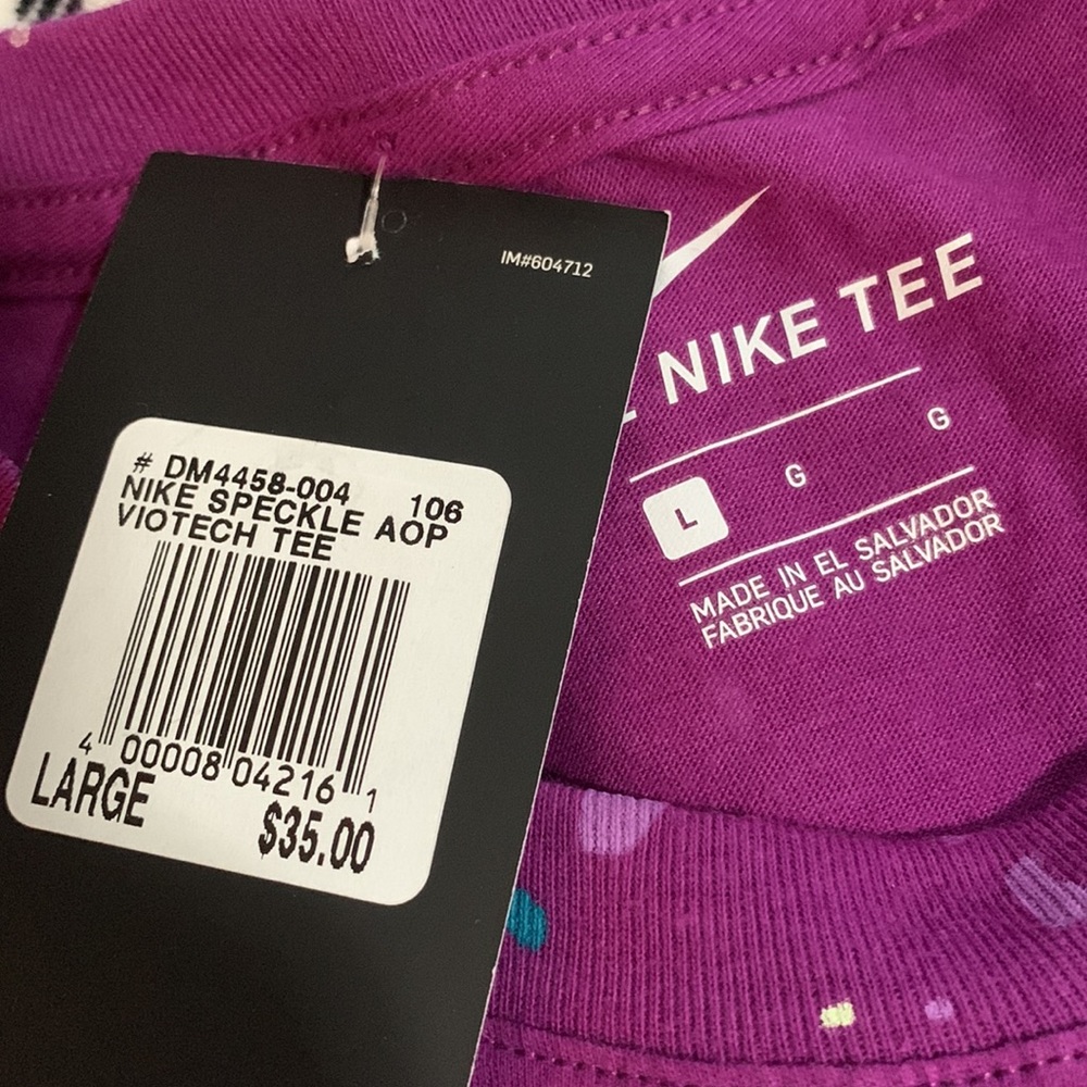 Nike Speckle Tee Men’s Large - Picture 3 of 3